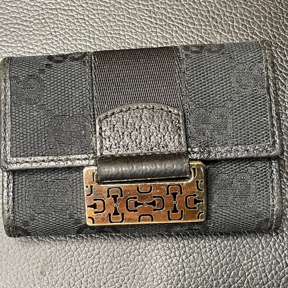 Black Designer Women's Wallet - Picture 1 of 8